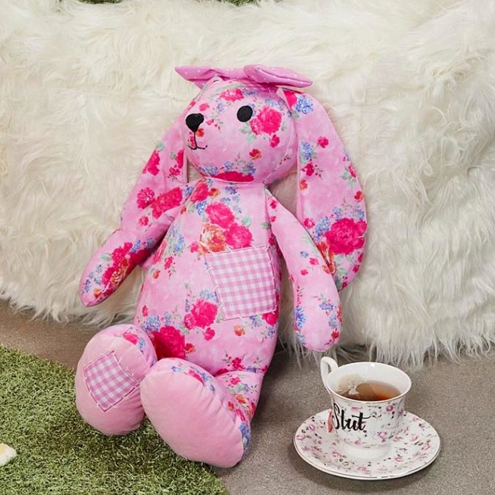 Flawless bloom bunny plush